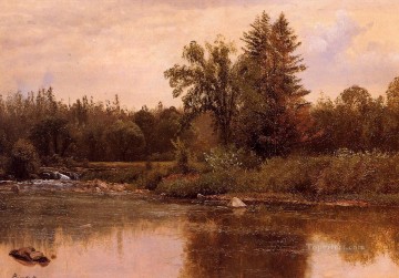 湖池の滝 Painting - 風景 ニューハンプシャー州 アルバート・ビアシュタット